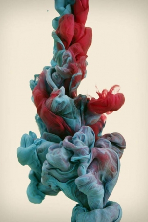 Ink being dropped in water by Alberto Seveso