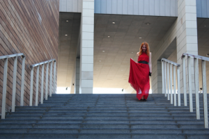 Wine Red Maxi Dress