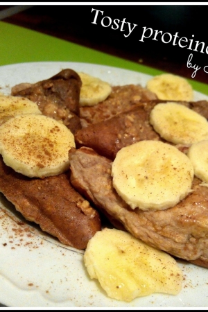 Proteinowe tosty bananowe