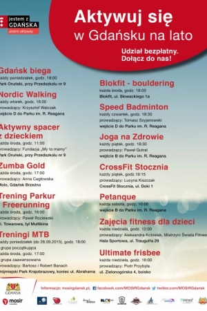 Otwarte wakacyjne treningi - lato 2015: Trójmiasto, Kraków, Wrocław, Poznań, Toruń, Białystok