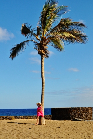 Moja plażowa stylizacja - intensywne kolory w Lanzarote