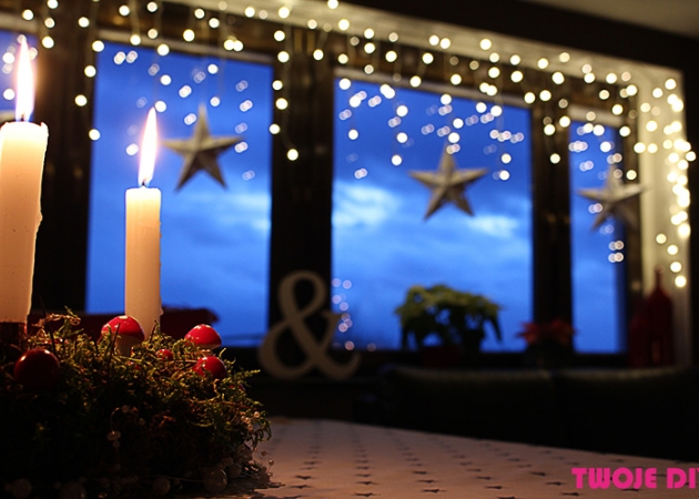 Papierowa gwiazda a’la IKEA i świąteczny wystrój okna