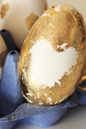 Złote jaja – wielkanocne pisanki diy