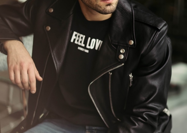 YSL LEATHER JACKET + SKAGEN WATCH + GIVENCHY T-SHIRT