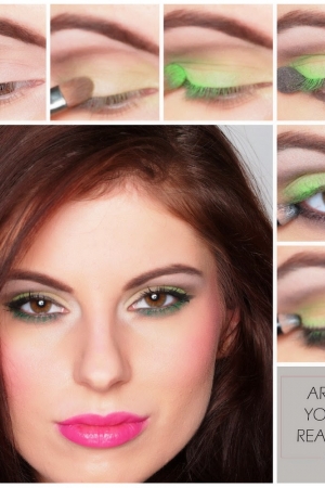 Soczyście zielony make-up!