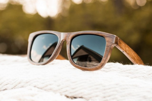 Bamboo Wayfarer Sunglasses.Cena: $41