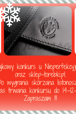 Mikołajkowy konkurs - skórzana torebka do wygrania!