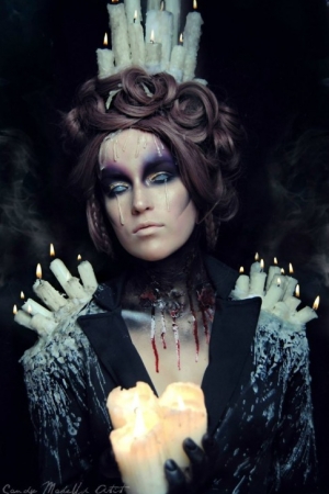 Artystyczny make-up inspirowany dark fantasy